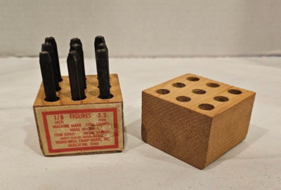 Young Brothers Stamp Works Numbers 1/8'' 3.2mm Steel Stamp Numbers 03091