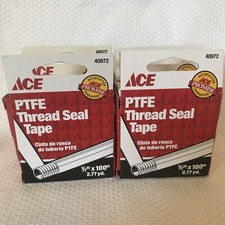 Lot Of 4-ACE 40972 PTFE Thread Seal Tape with Teflon 1/2" x 100"
