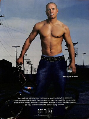 Got Milk? Vintage Print Ad Dave Mirra BMX Miracle Boy Campaign