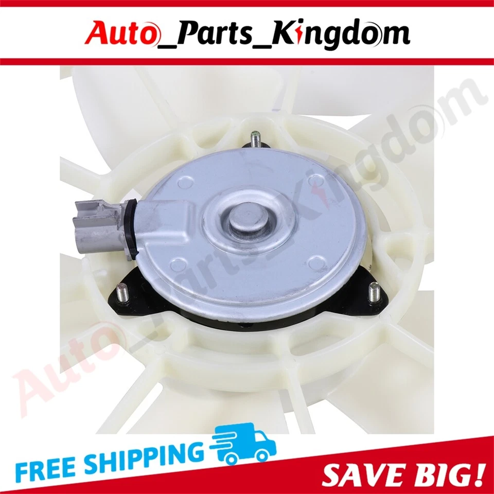 Electric AC Condenser Cooling Fan Kit For 2005 2006-2008 Toyota Corolla Matrix - Image 4 of 4