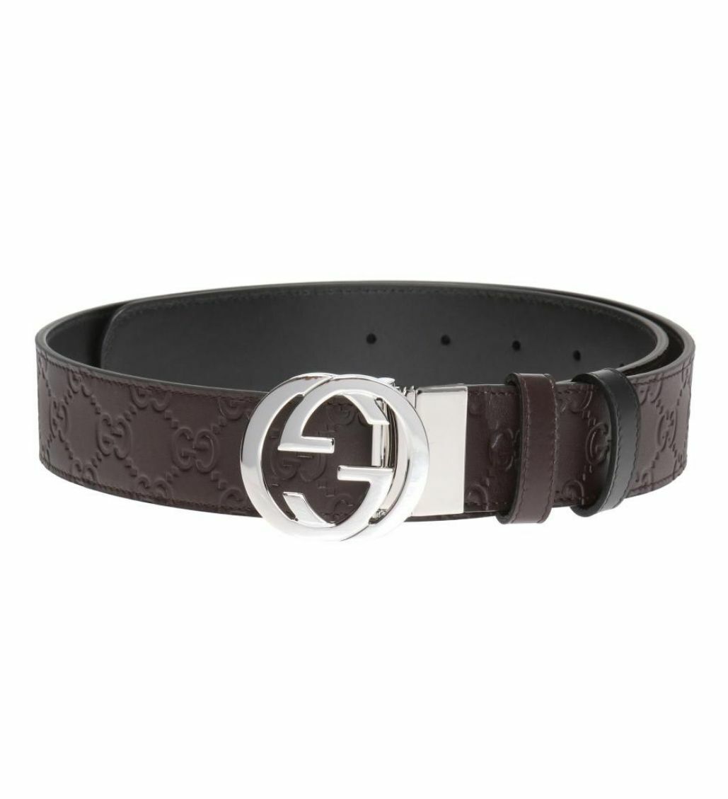 Signature GG-logo leather belt | Gucci