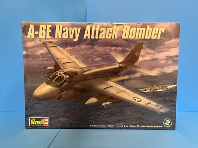 A-6E Navy Attack Bomber Model Airplane Kit Revell 1/48 Scale