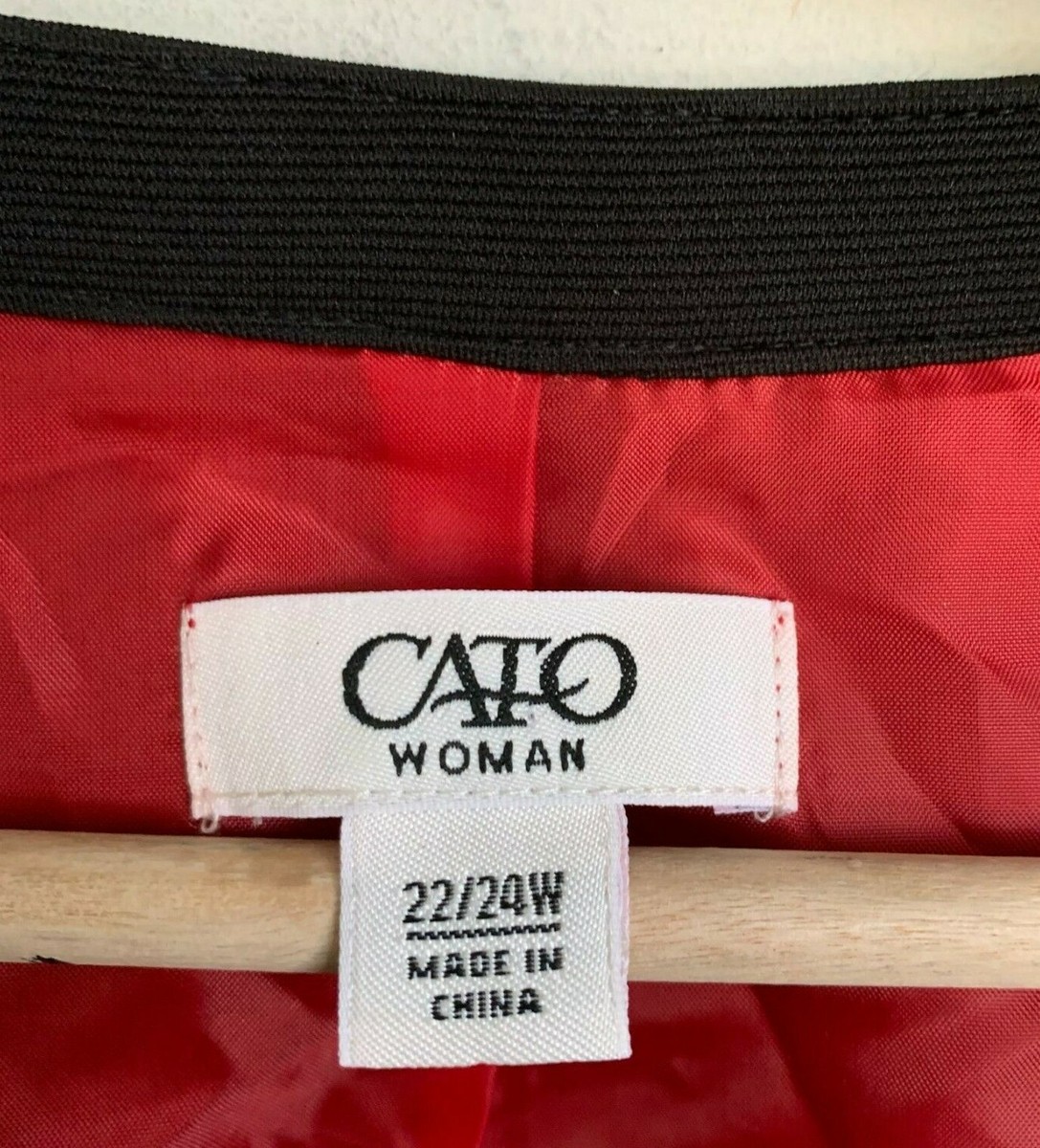 ジャケット・アウター cato CATO Jacket Black Overlay Embroidered