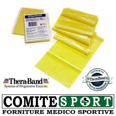 Fascia Elastica Thera Band Gialla - Resistenza Leggera, 1,5m - Per Allenamento Corpo Intero - Foto 7