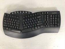 Perixx PeriBoard-612 Split Keyboard Black Bluetooth Wireless Ergonomic 2.4GHz