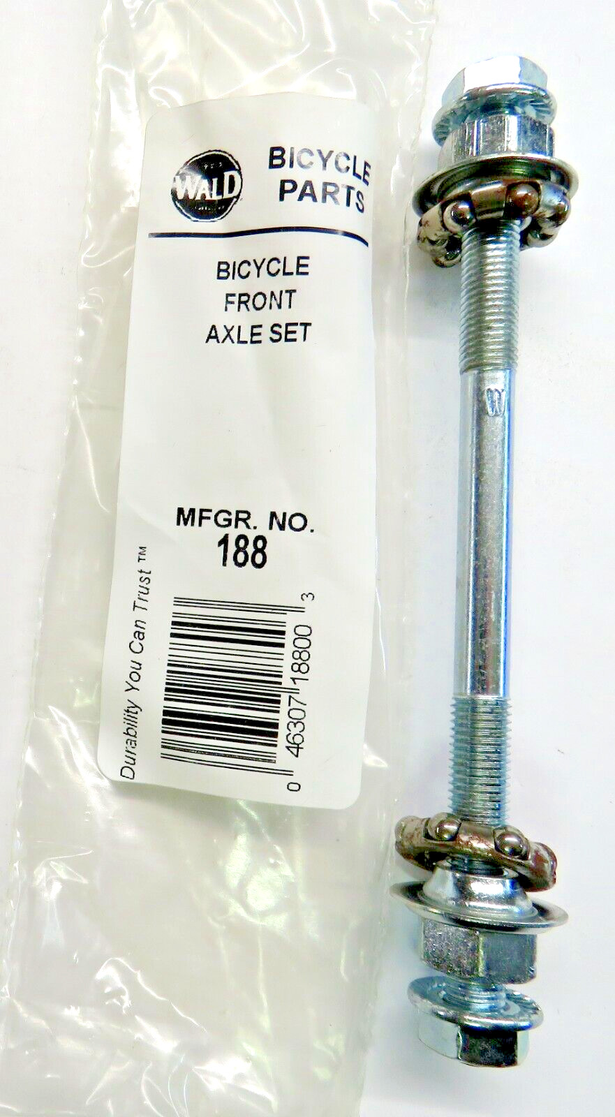 Vintage Wald  Front Hub Axle 5/16 x 24 & # 5 Bearings #188