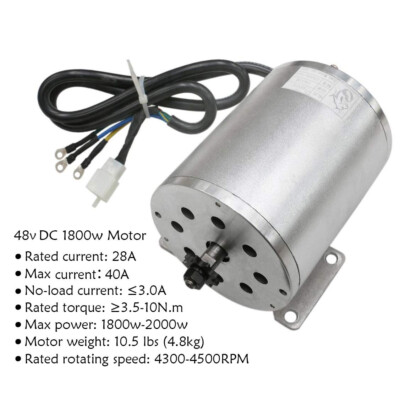 VEVOR Kit de moteur electrique sans balais, 1800 W, moteur