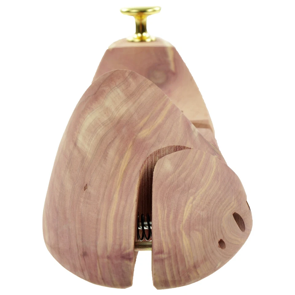 Tensor de zapatos de madera de cedro madera auténtica para mujer y hombre con doble resorte 6 pares - Imagen 3 de 4