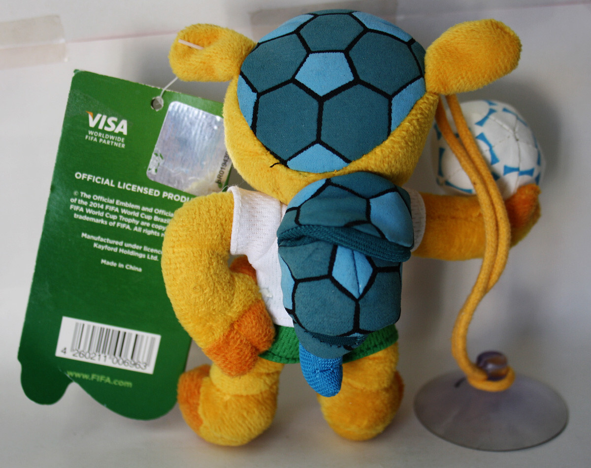 2014FIFA ブラジルワールドカップ　マスコットキャラクター　ぬいぐるみ 2014 FIFA World Cup Brazil Mascot 5 1/2 