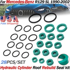 For Mercedes-Benz SL R129 Hydraulic Roof Top Cylinder Repair Seal Kit 1990-2002