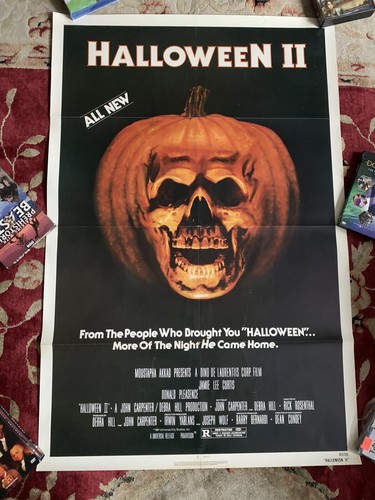 HALLOWEEN 2 ORIGINAL FILMPLAKAT 1 BLATT 1981 GUTER/VG ZUSTAND JOHN CARPENTER