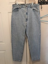 Vintage 90s Levi's 550 Relaxed Fit Tapered Leg Jeans Size 40x34 Measures 37x33