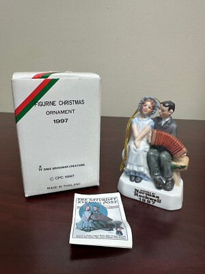 #ad Norman Rockwell 1997 quot;Loversquot; Ornament w Box $15.95