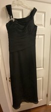 New Romantic Bridals Black Mother Of The Bride Gown Rhinestone Beaded 8- 12