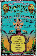 HORDE FESTIVAL 1995 POSTER: Black Crowes,Blues Traveler,Ziggy Marley,Sheryl Crow