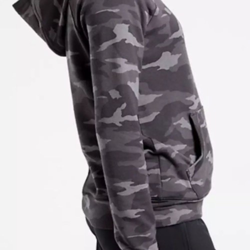 Athleta Girl Size XXL CAMO HOODED Sweatshirt Cute and Super Soft Black & Gray - Picture 3 of 12