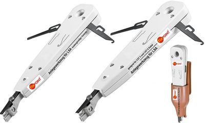 1x fixPOINT  CAT5 LC oder 1x CAT5/6 mit Gürteltasche Anlegewerkzeug für LSA NEU