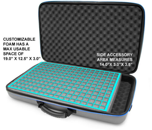 CASEMATIX Carry Case for DJ Controllers and Audio Mixers Up to 19" x 12.5" x 3" - Picture 3 of 12