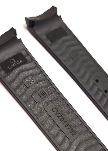 Omega Cinturino Gomma Nero 20mm 032CVZ015752 Seamaster 42mm Coassiale 210.30.42 NUOVO - Foto 4 di 6
