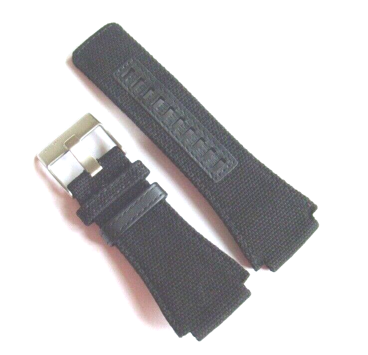 Diesel Original Spare Band Leather Textile DZ7222 Watch Black Strap Canvas 27mm