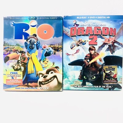 Children s Blu Ray Bundle How To Train Your Dragon 2 And Rio