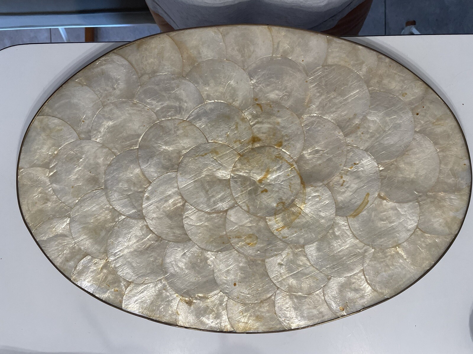 Capiz Shell Mother of Pearl Oval Placemats 3 eBay