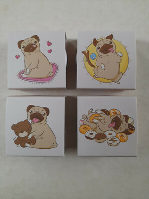 Mops Lippenbalsam in Dosen süß glänzendes Design Geschenk verzauberte Haustiere Hunde