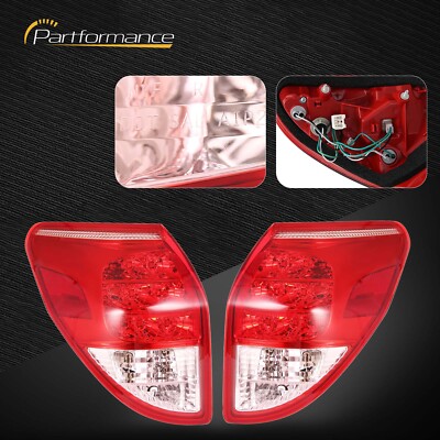 Pair Tail Light Taillamps Brake Lights Lamps Set Rear For 2006-2008 Toyota Rav4