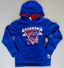 BUFFALO BILLS NFL TEAM APPAREL HOODED SWEATSHIRT HOODIE YOUTH S M L NWT POLYESTE