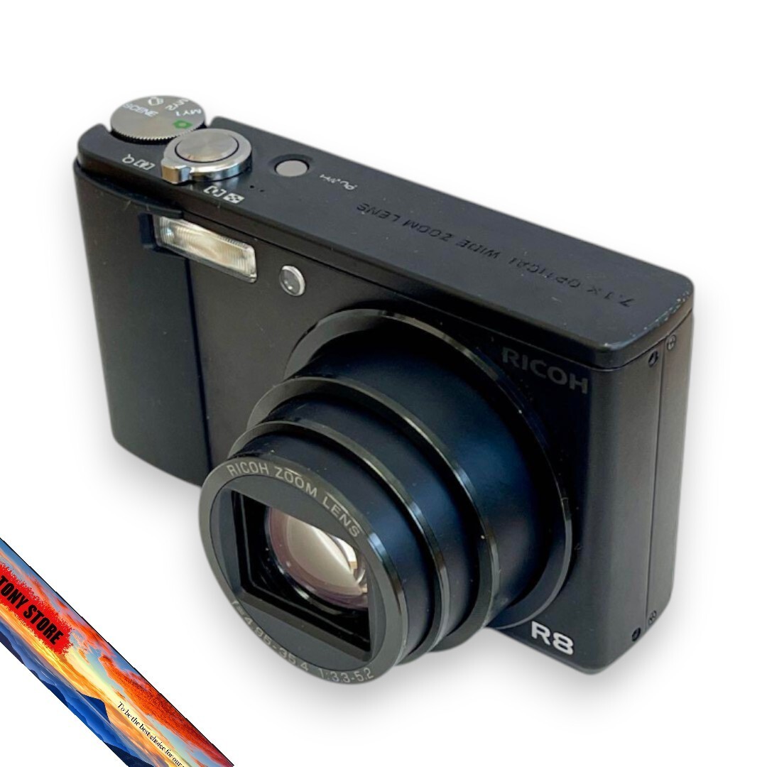 RICOH R8 10.0MP CCD Compact Digital Camera Black Operation