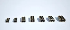 Copper Crimp Sleeve Double Barrel 1,000  pcs available 1.0mm-2.7mm long crimp