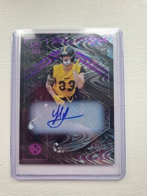 2025 Panini Black Jack Sawyer RC AUTO /49 Pittsburgh Steelers Rookie #155