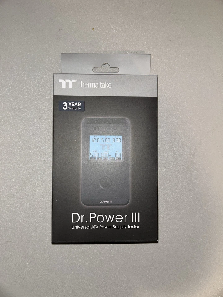 Probador de fuente de alimentación Thermaltake Dr. Power III AC-069-OO1NAN-A1 Foto 4 de 4