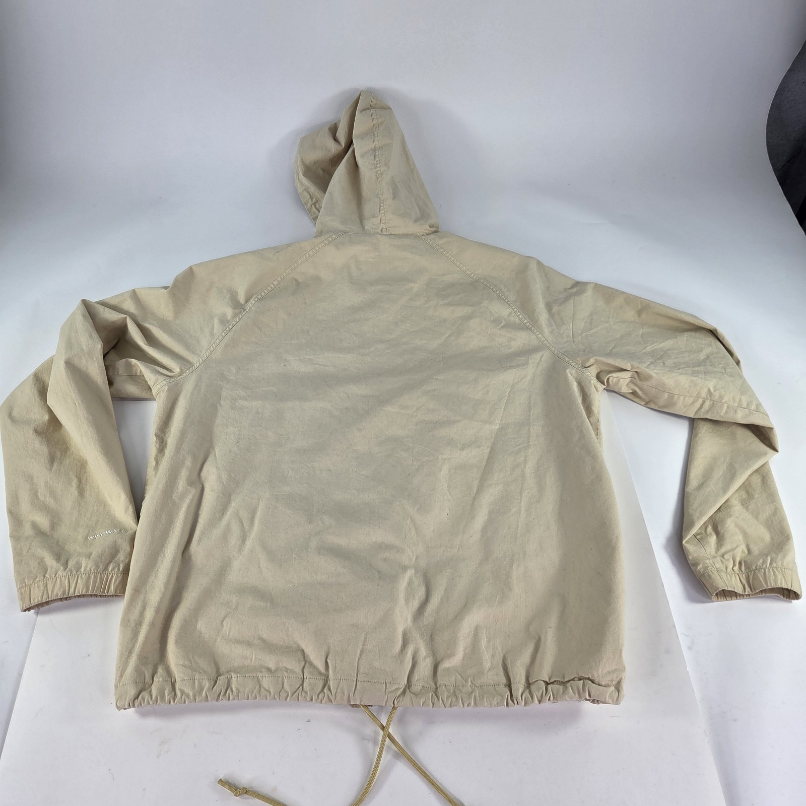 The North Face Ripstop Wind Hooded Jacket Size L Mens Beige Cotton Full-Zip thumbnail 3