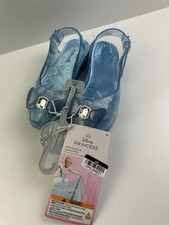 Disney Princess Cinderella Light-Up Signature Shoes US 2/3 Blue Faceted Gem 3