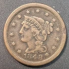 Photo of a 1848-P Large Cent from an eBay listing that sold on Jul 22, 2026