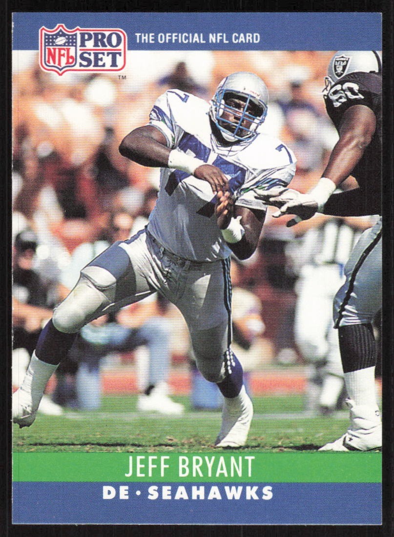 1990 Pro Set #300 Jeff Bryant Seattle Seahawks