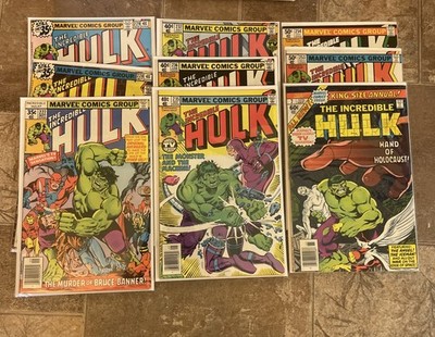 Incredible Hulk Lot (9) #227-229, #235-237, #253-254, Annual #7 1978-1980 Marvel