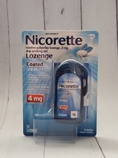 Nicorette Nicotine Lozenges, Stop Smoking Aids, 4 Mg, Mint, 20 Count Exp 02-2028