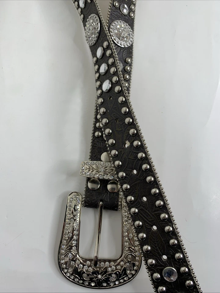 Пояс BLAZIN ROXX размер XL 41 дюйм Concho Bling Western Cowgirl Rockabilly Rodeo - Изображение 4 из 4