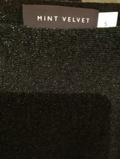 Mint Velvet Sparkly Bat wing Tube Jumper Dress Wool mix Size S