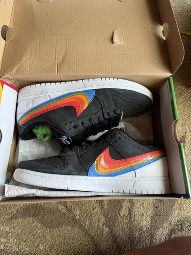 Size 10 - Nike Polaroid x Dunk SB Low Black