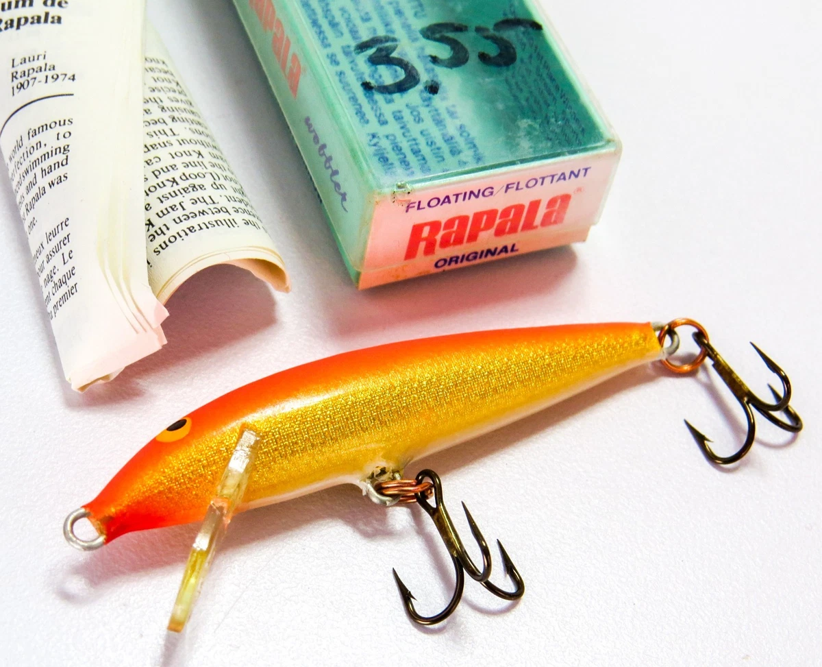 Rapala Original Flottant – Vintage Collection – Leurre Bois (neuf, Défaut Mineur Possible)