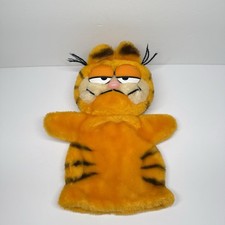 Vintage 1981 Garfield Hand Puppet Cat Plush Stuffed Animal Toy Fun Farm by Dakin