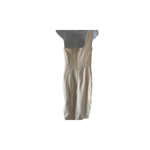 misha collection ivory one shoulder dress - Picture 5 of 5