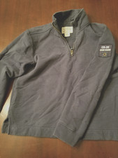 Eddie Bauer Boys Size Large Quarter Zip EB-20 Navy Sweatshirt