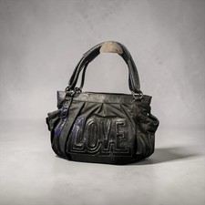 borsa a tracolla vintage Love Moschino nylon nero