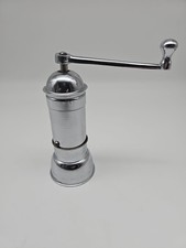 Dienes PeDe Kaffeemühle Mokkamühle Nr.463 Messing verchromt ca.1933 D.R.Pat.