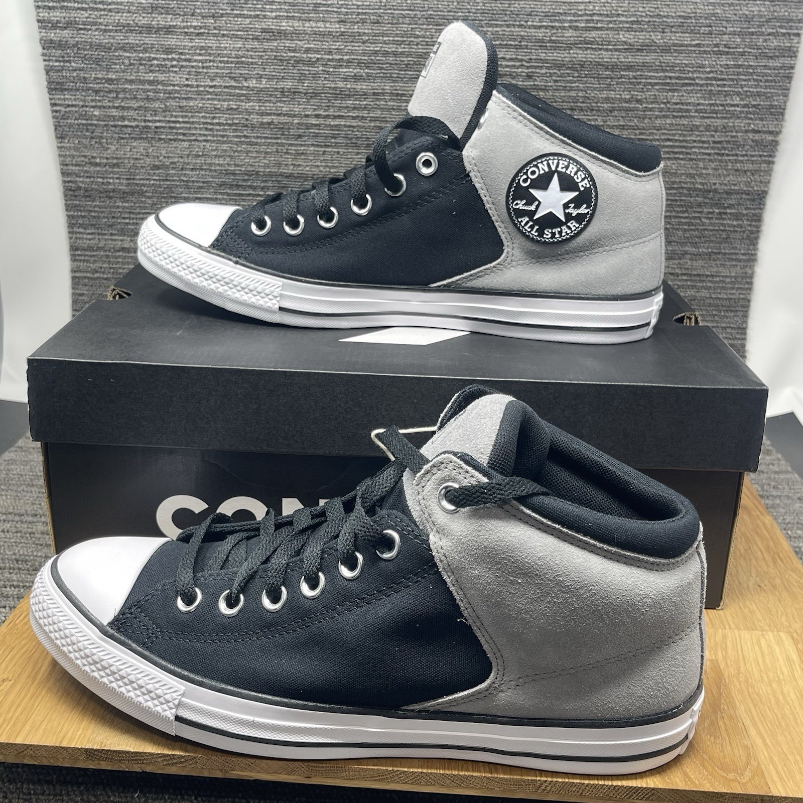 Converse Chuck Taylor All Star High Street Mid Shoe Men 9.5 Black A16470C NEW thumbnail 2