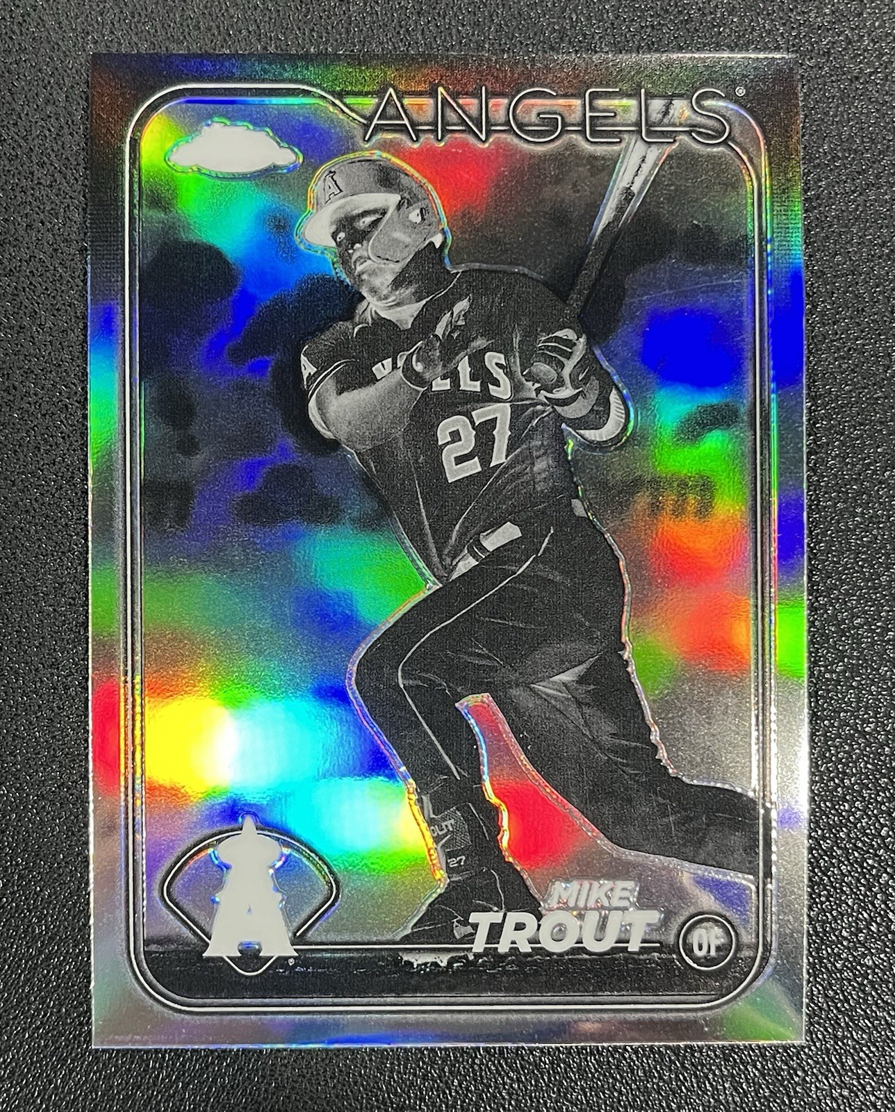 Mike Trout 2024 Topps Chrome Negative Refractor #200 Angels